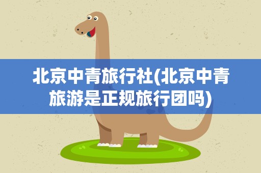 北京中青旅行社(北京中青旅游是正规旅行团吗)