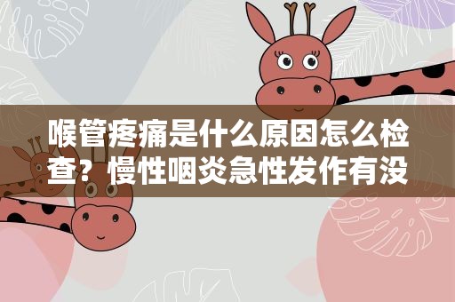 喉管疼痛是什么原因怎么检查？慢性咽炎急性发作有没有喉管疼痛的症状