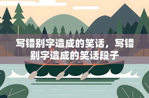 写错别字造成的笑话，写错别字造成的笑话段子