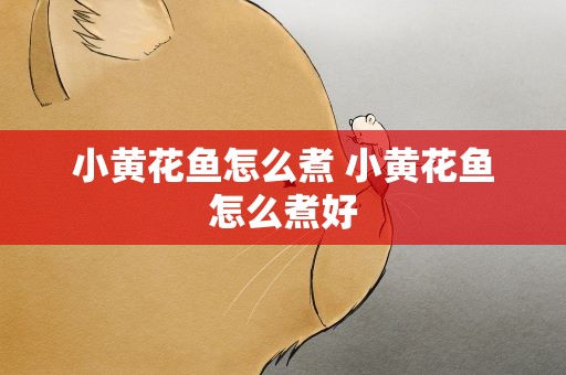 小黄花鱼怎么煮 小黄花鱼怎么煮好