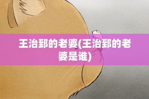王治郅的老婆(王治郅的老婆是谁)