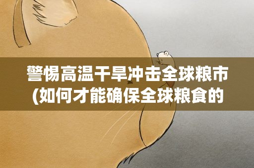 警惕高温干旱冲击全球粮市(如何才能确保全球粮食的供应)