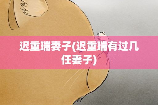 迟重瑞妻子(迟重瑞有过几任妻子)