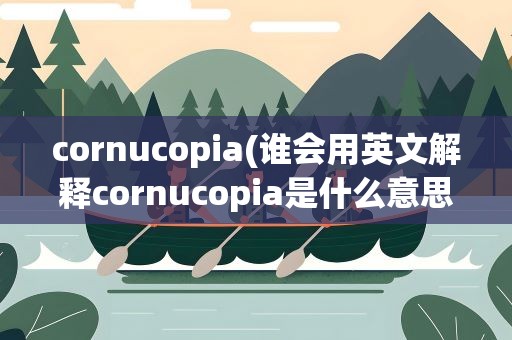 cornucopia(谁会用英文解释cornucopia是什么意思)