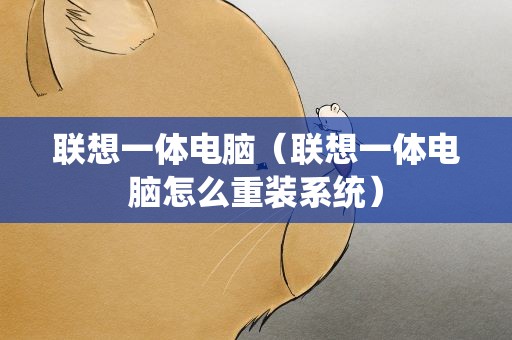 联想一体电脑（联想一体电脑怎么重装系统）