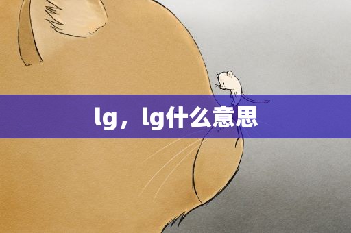 lg，lg什么意思