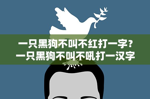 一只黑狗不叫不红打一字？一只黑狗不叫不吼打一汉字