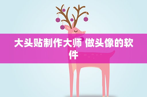 大头贴制作大师 做头像的软件