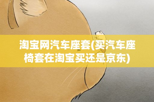 淘宝网汽车座套(买汽车座椅套在淘宝买还是京东)