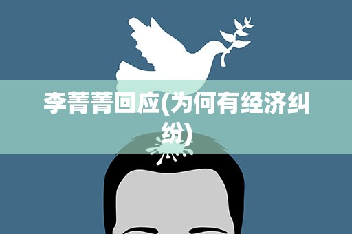 李菁菁回应(为何有经济纠纷)