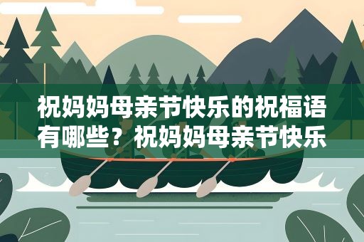 祝妈妈母亲节快乐的祝福语有哪些？祝妈妈母亲节快乐的祝福语有哪些呢
