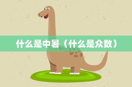 什么是中暑（什么是众数）