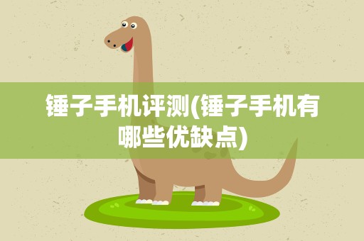 锤子手机评测(锤子手机有哪些优缺点)
