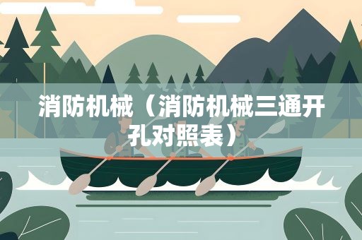 消防机械（消防机械三通开孔对照表）