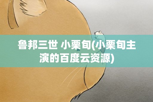 鲁邦三世 小栗旬(小栗旬主演的百度云资源)