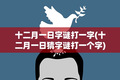 十二月一日字谜打一字(十二月一日猜字谜打一个字)