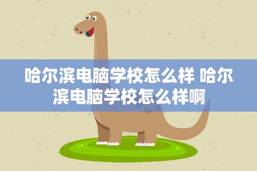 哈尔滨电脑学校怎么样 哈尔滨电脑学校怎么样啊