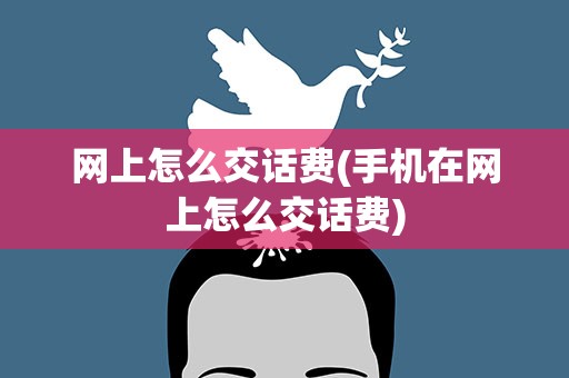 网上怎么交话费(手机在网上怎么交话费)