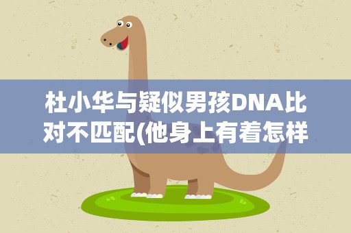 杜小华与疑似男孩DNA比对不匹配(他身上有着怎样的故事)