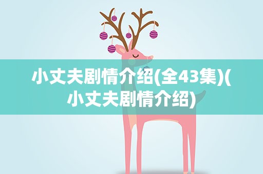 小丈夫剧情介绍(全43集)(小丈夫剧情介绍)