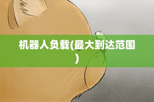 机器人负载(最大到达范围)