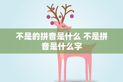 不是的拼音是什么 不是拼音是什么字