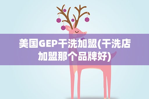 美国GEP干洗加盟(干洗店加盟那个品牌好)
