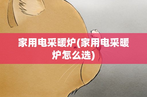 家用电采暖炉(家用电采暖炉怎么选)