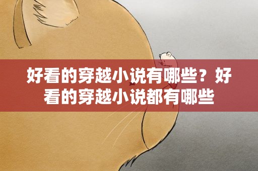 好看的穿越小说有哪些？好看的穿越小说都有哪些