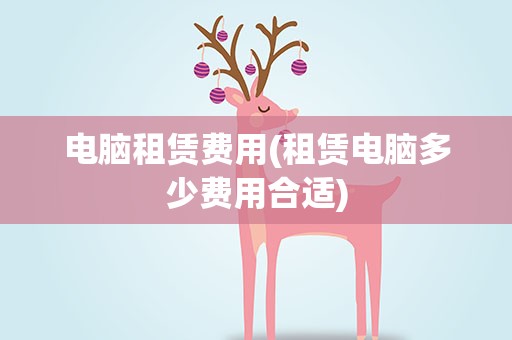 电脑租赁费用(租赁电脑多少费用合适)