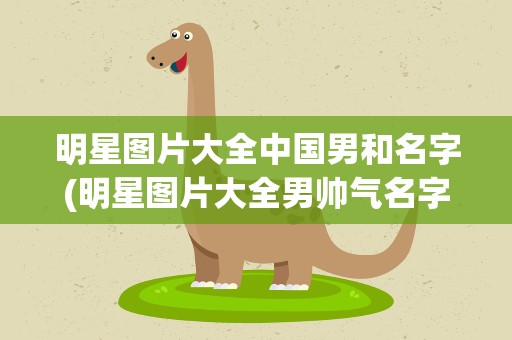 明星图片大全中国男和名字(明星图片大全男帅气名字)