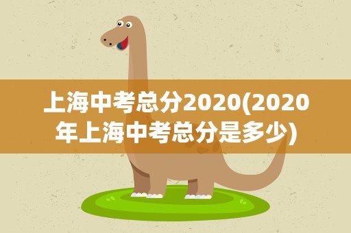 上海中考总分2020(2020年上海中考总分是多少)