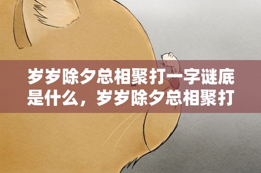 岁岁除夕总相聚打一字谜底是什么，岁岁除夕总相聚打一个字是什么