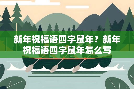 新年祝福语四字鼠年？新年祝福语四字鼠年怎么写