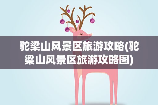 驼梁山风景区旅游攻略(驼梁山风景区旅游攻略图)