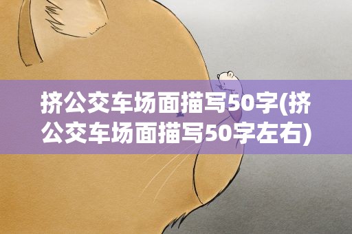 挤公交车场面描写50字(挤公交车场面描写50字左右)