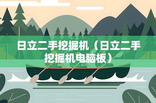 日立二手挖掘机（日立二手挖掘机电脑板）