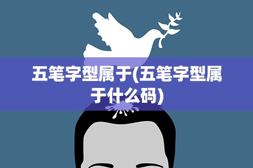 五笔字型属于(五笔字型属于什么码)