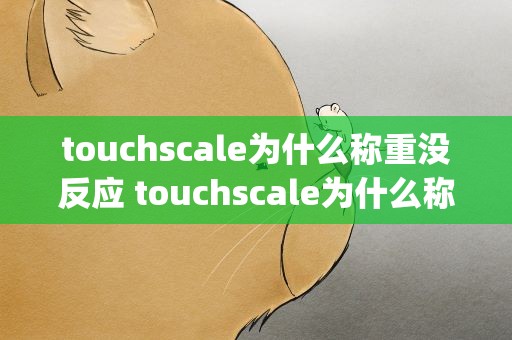 touchscale为什么称重没反应 touchscale为什么称重没反应iphone12