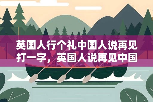 英国人行个礼中国人说再见打一字，英国人说再见中国人说行李打一字