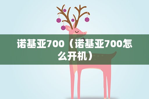 诺基亚700（诺基亚700怎么开机）