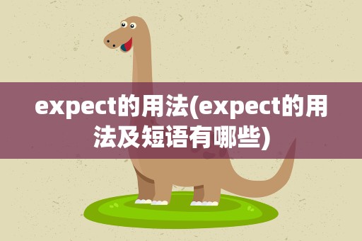 expect的用法(expect的用法及短语有哪些)
