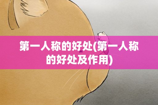 第一人称的好处(第一人称的好处及作用)