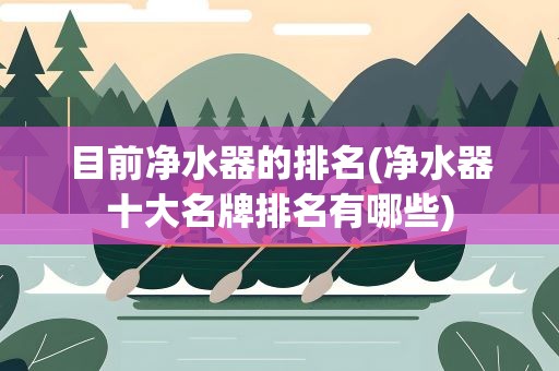 目前净水器的排名(净水器十大名牌排名有哪些)