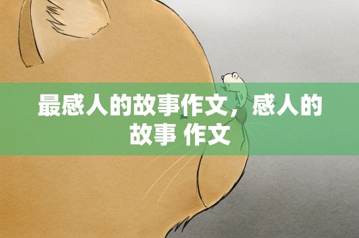 最感人的故事作文，感人的故事 作文