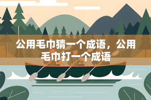 公用毛巾猜一个成语，公用毛巾打一个成语