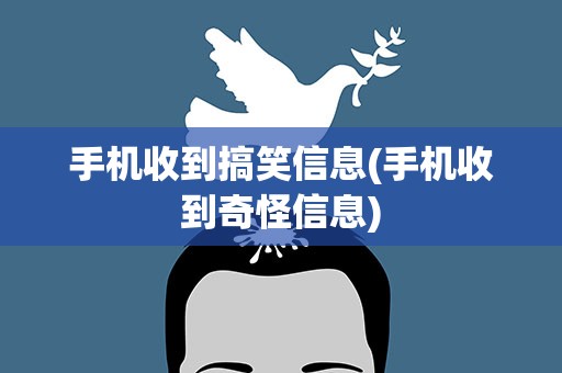 手机收到搞笑信息(手机收到奇怪信息)