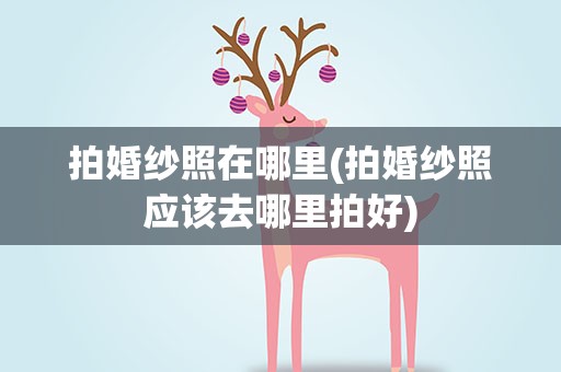 拍婚纱照在哪里(拍婚纱照应该去哪里拍好)