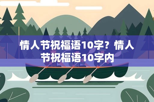 情人节祝福语10字？情人节祝福语10字内