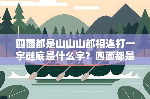 四面都是山山山都相连打一字谜底是什么字？四面都是山山山都相连打一个字是什么